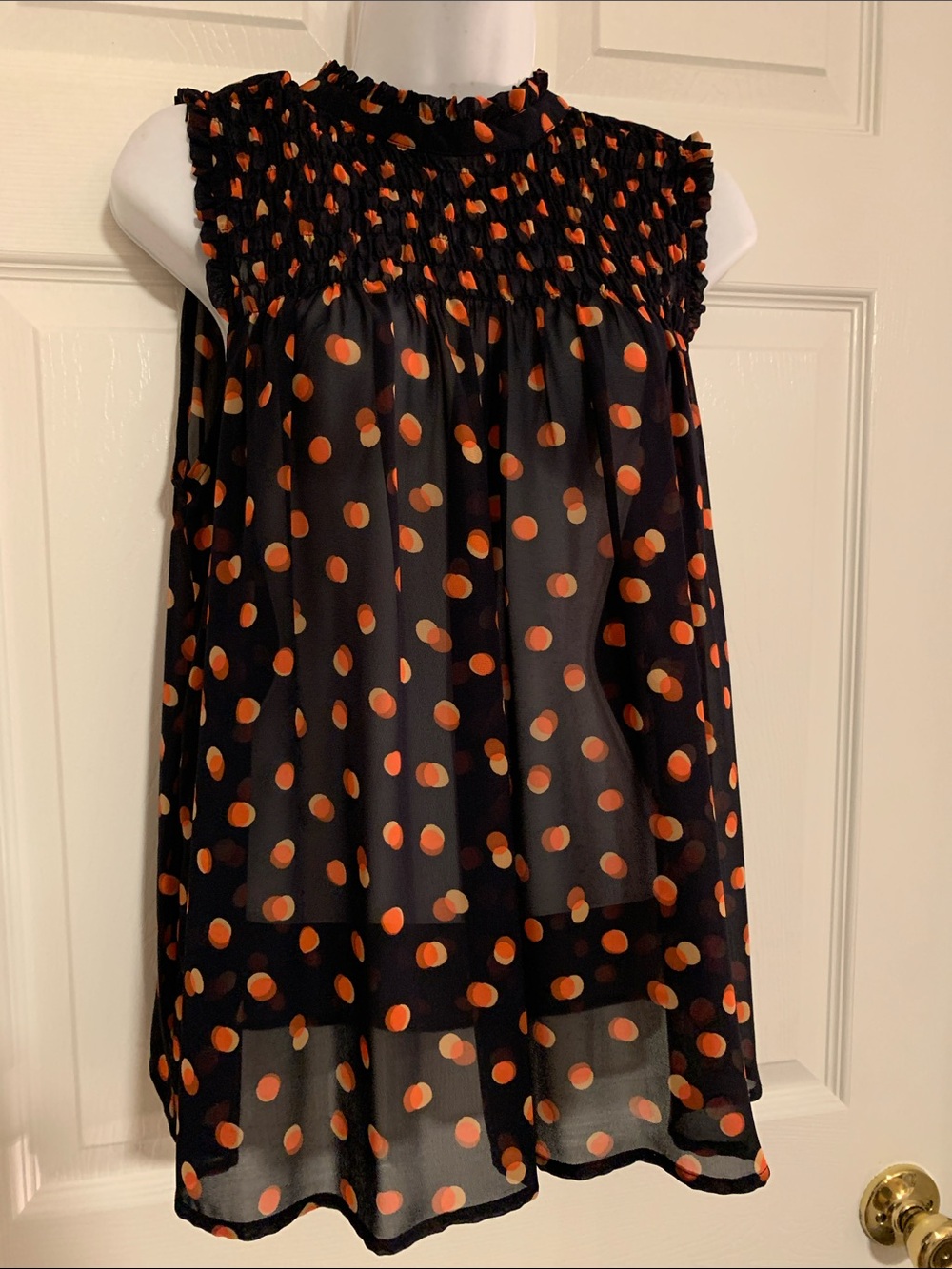 Maeve Smocked Sleeveless Top
